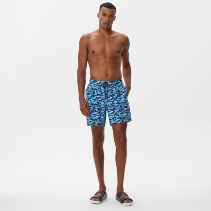 Nautica Erkek Mavi Baskılı Mayo Şort Nautica Erkek Mavi Baskılı Mayo Şort