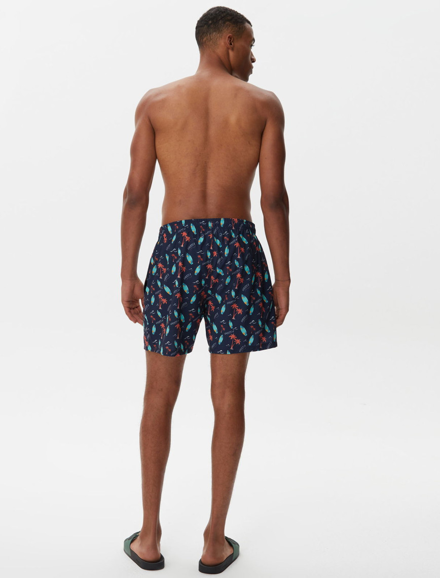 Nautica Erkek Lacivert Baskılı Mayo Şort Nautica Erkek Lacivert Baskılı Mayo Şort