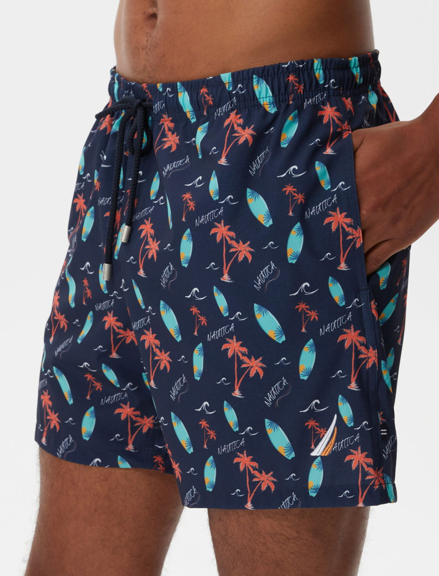Nautica Erkek Lacivert Baskılı Mayo Şort Nautica Erkek Lacivert Baskılı Mayo Şort