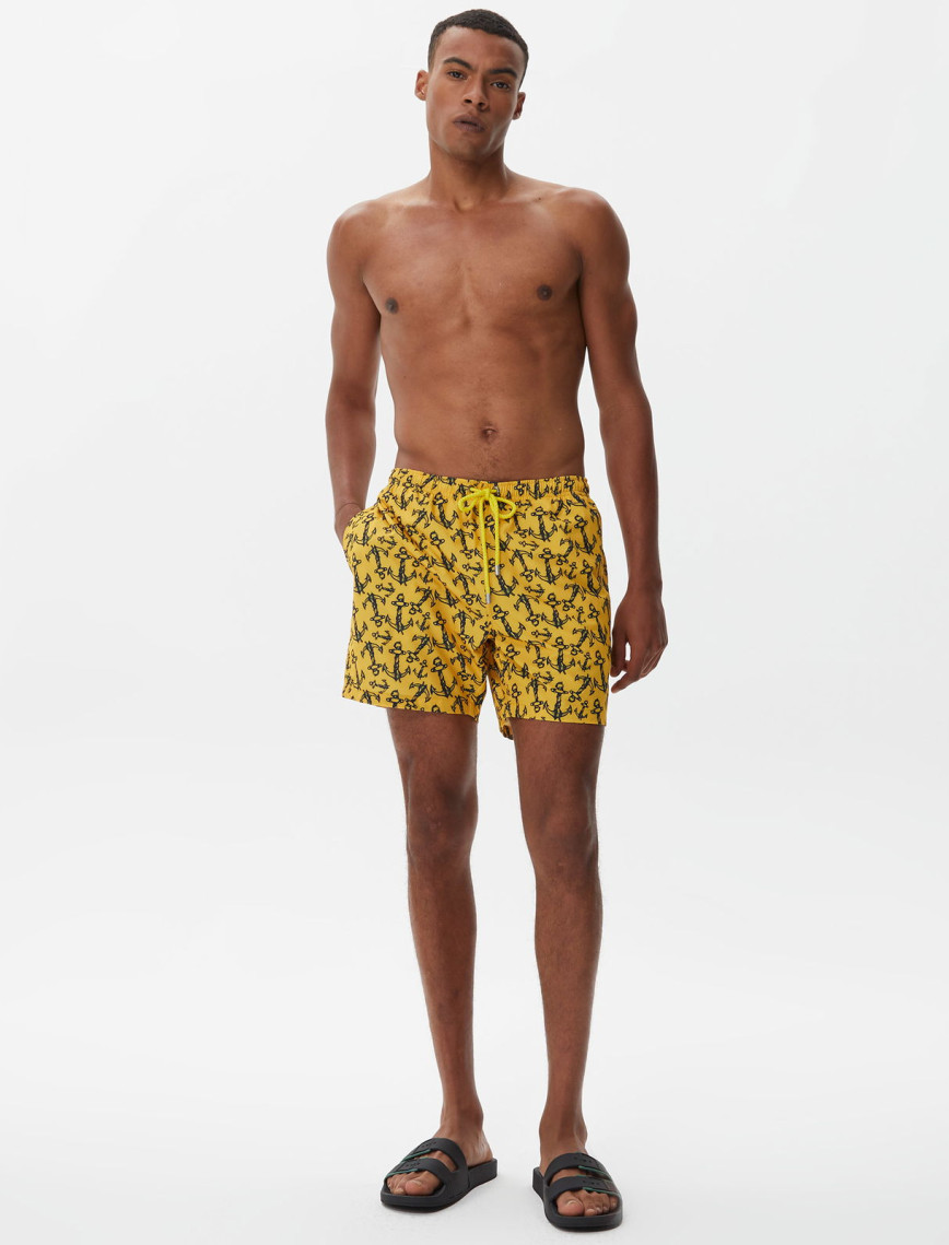 Nautica Erkek Sarı Baskılı Mayo Şort Nautica Erkek Sarı Baskılı Mayo Şort
