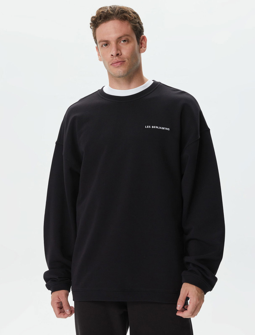 Les Benjamins Core Erkek Mavi Sweatshirt Les Benjamins Core Erkek Mavi Sweatshirt