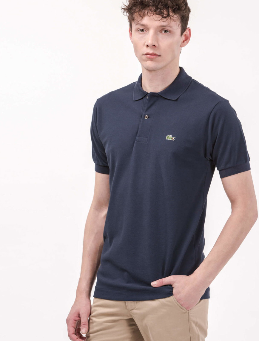 Lacoste L.12.12 Erkek Classic Fit Lacivert Polo Lacoste L.12.12 Erkek Classic Fit Lacivert Polo