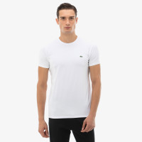 Lacoste Erkek Slim Fit Bisiklet Yaka Beyaz T-Shirt Lacoste Erkek Slim Fit Bisiklet Yaka Beyaz T-Shirt