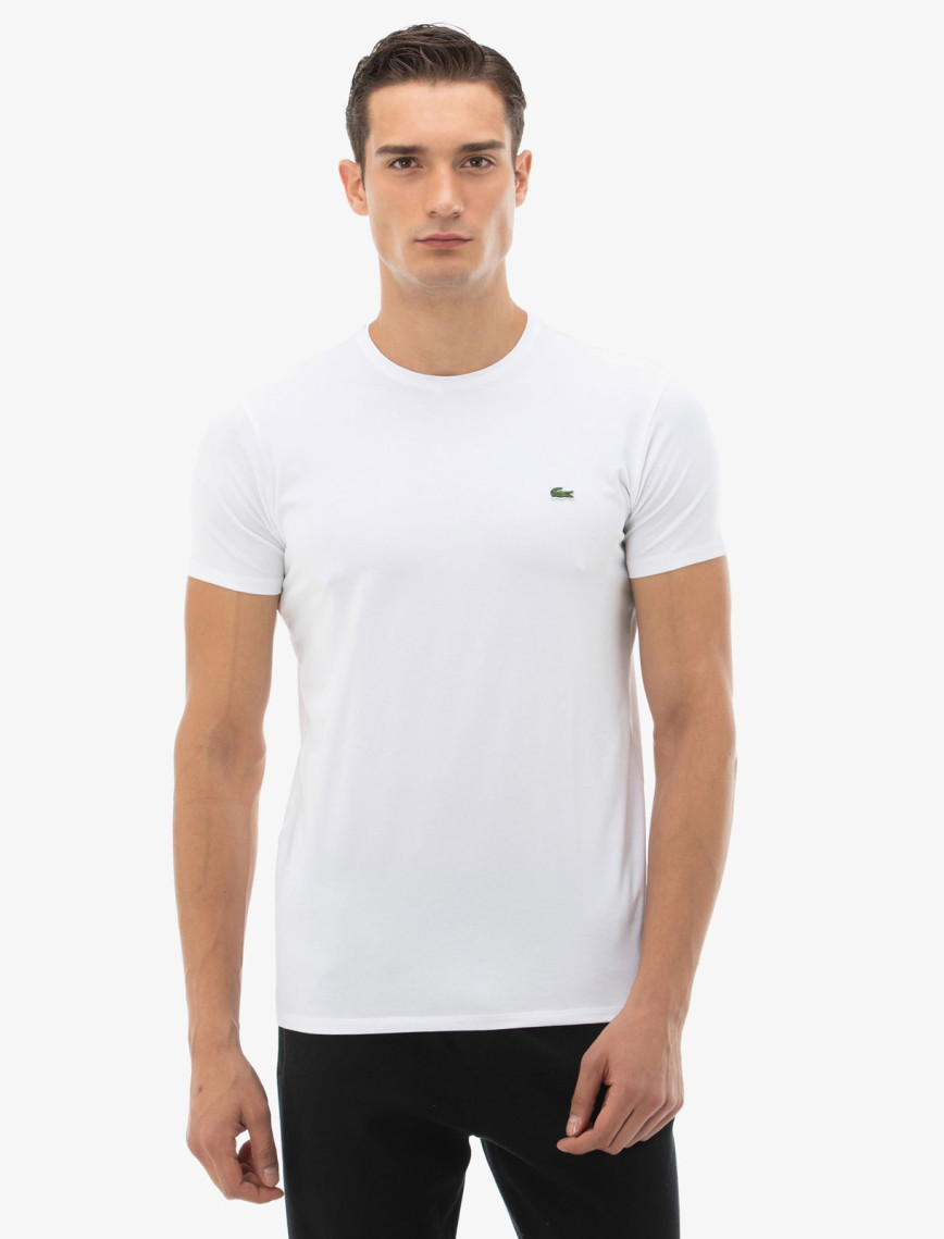 Lacoste Erkek Slim Fit Bisiklet Yaka Lacivert T-Shirt Lacoste Erkek Slim Fit Bisiklet Yaka Lacivert T-Shirt