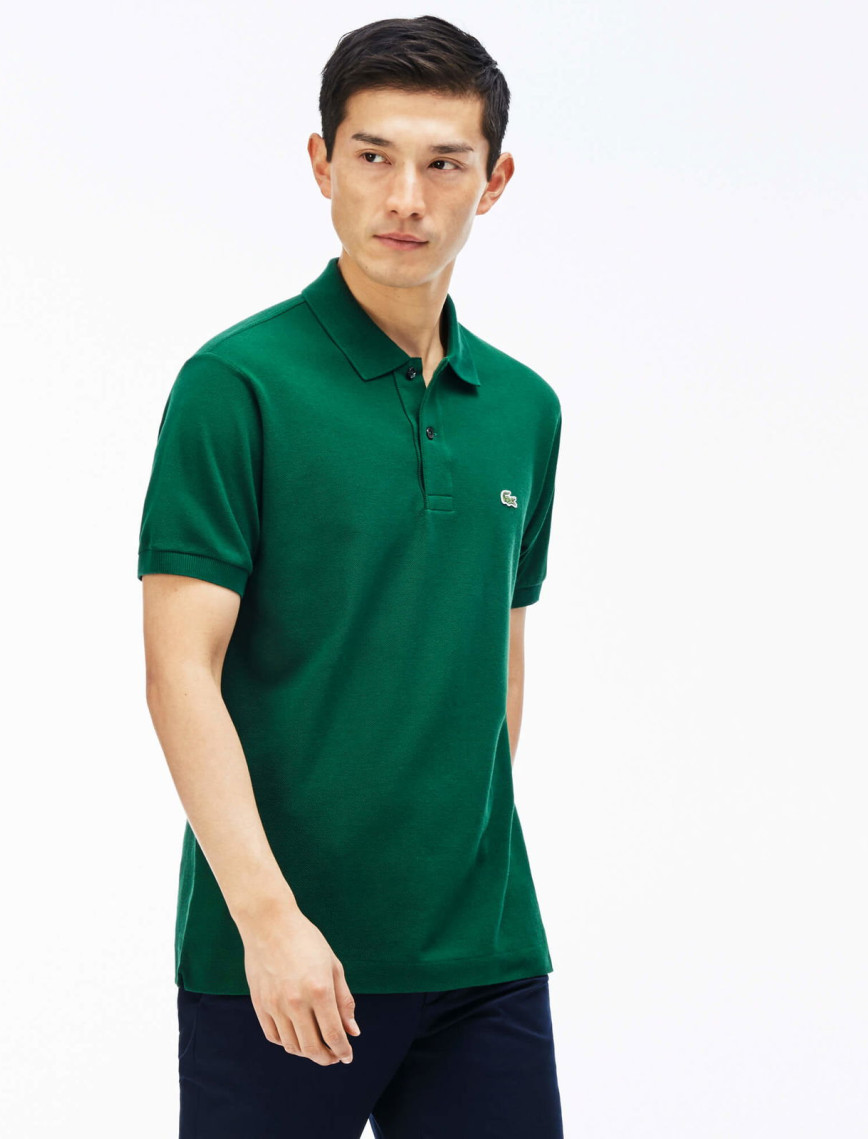 Lacoste L.12.12 Erkek Classic Fit Yeşil Polo Lacoste L.12.12 Erkek Classic Fit Yeşil Polo