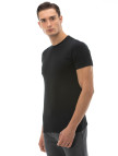 Lacoste Erkek Slim Fit Bisiklet Yaka Siyah T-Shirt Lacoste Erkek Slim Fit Bisiklet Yaka Siyah T-Shirt