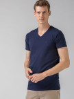 Lacoste Erkek Regular Fit V Yaka Lacivert T-Shirt Lacoste Erkek Regular Fit V Yaka Lacivert T-Shirt