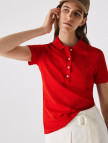 Lacoste Kadın Slim Fit Kırmızı Polo Lacoste Kadın Slim Fit Kırmızı Polo