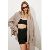 Oversize %100 Keten Gömlek Oversize %100 Keten Gömlek