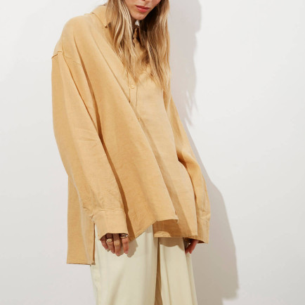 Oversize %100 Keten Gömlek Oversize %100 Keten Gömlek