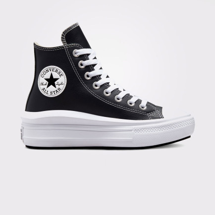 Converse Chuck Taylor All Star Move Platform Foundational Leather Unisex Siyah Sneaker