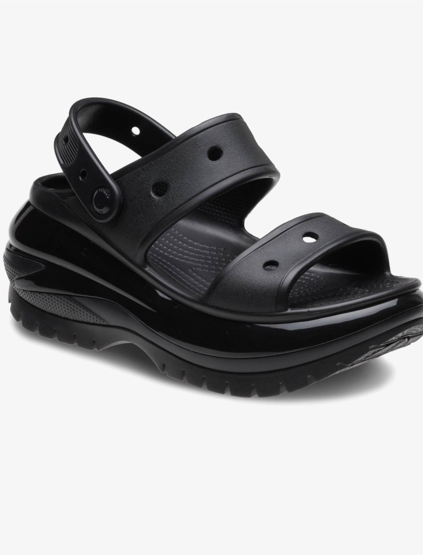 Crocs Classic Mega Crush Kadın Siyah Sandalet Crocs Classic Mega Crush Kadın Siyah Sandalet