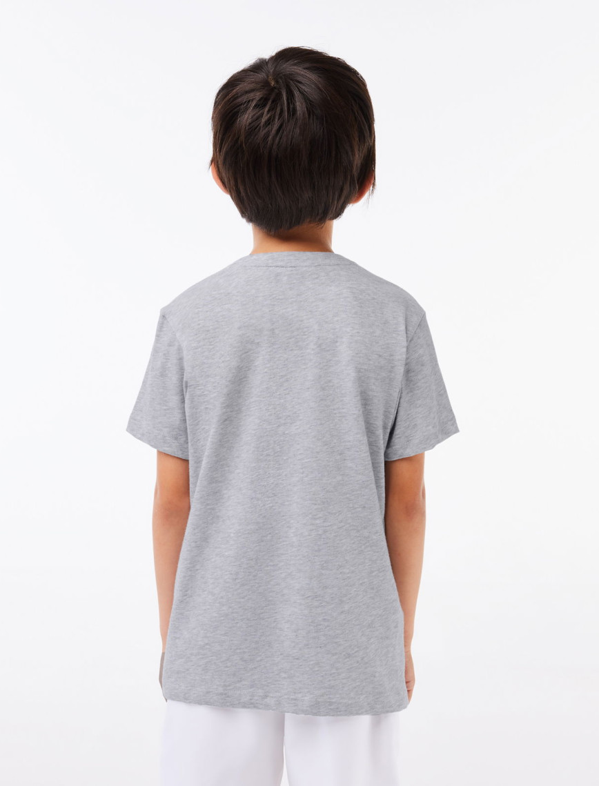 Lacoste Erkek Çocuk Baskılı Gri T-Shirt Lacoste Erkek Çocuk Baskılı Gri T-Shirt