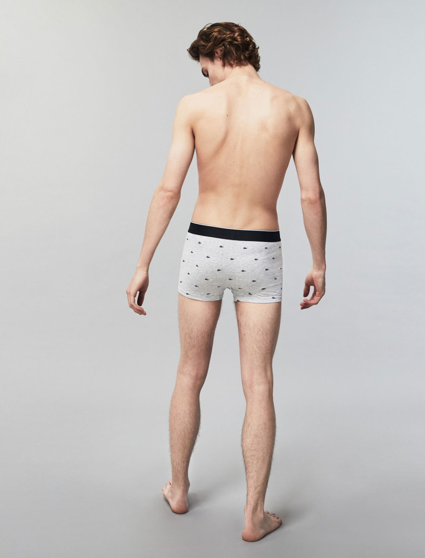 Lacoste Erkek 3'lü Gri Boxer Lacoste Erkek 3'lü Gri Boxer