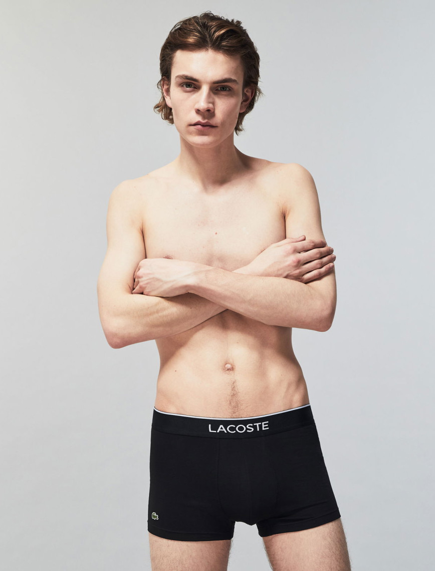 Lacoste Erkek 3'lü Gri Boxer Lacoste Erkek 3'lü Gri Boxer