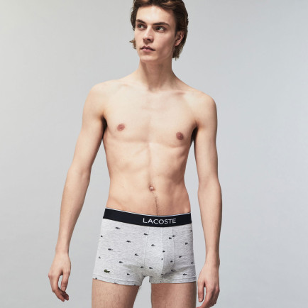 Lacoste Erkek 3'lü Gri Boxer Lacoste Erkek 3'lü Gri Boxer
