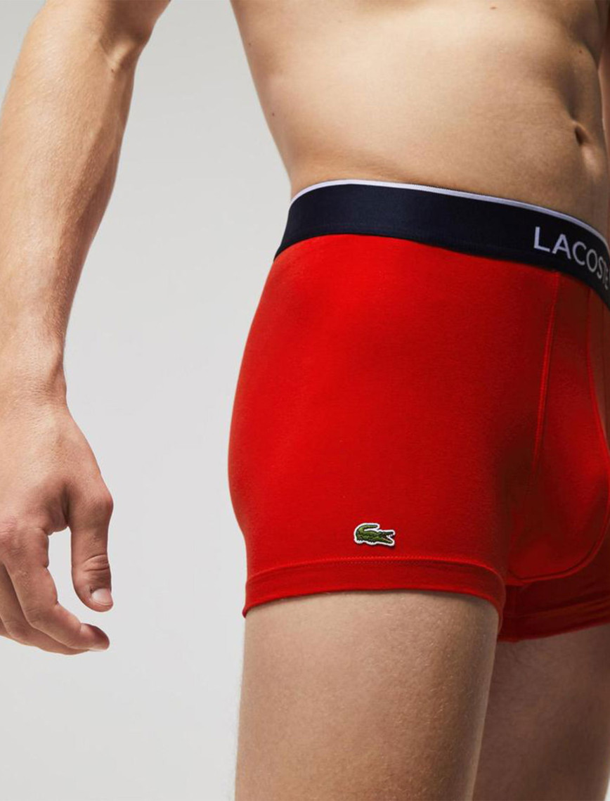 Lacoste Core Erkek Renkli 3'lü Boxer Lacoste Core Erkek Renkli 3'lü Boxer