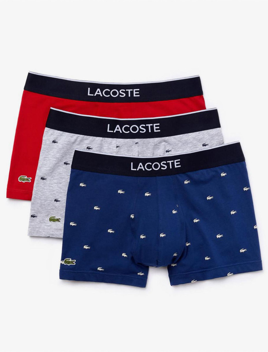 Lacoste Core Erkek Renkli 3'lü Boxer Lacoste Core Erkek Renkli 3'lü Boxer
