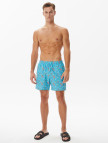 Nautica Erkek Mavi Baskılı Mayo Şort