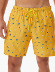 Nautica Erkek Sarı Baskılı Mayo Şort