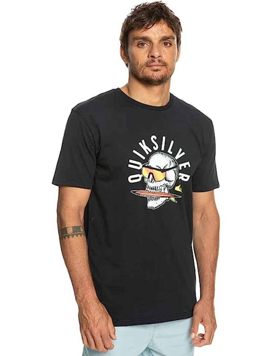 Quiksilver Qsrockinskull Erkek Siyah Tişört Quiksilver Qsrockinskull Erkek Siyah Tişört