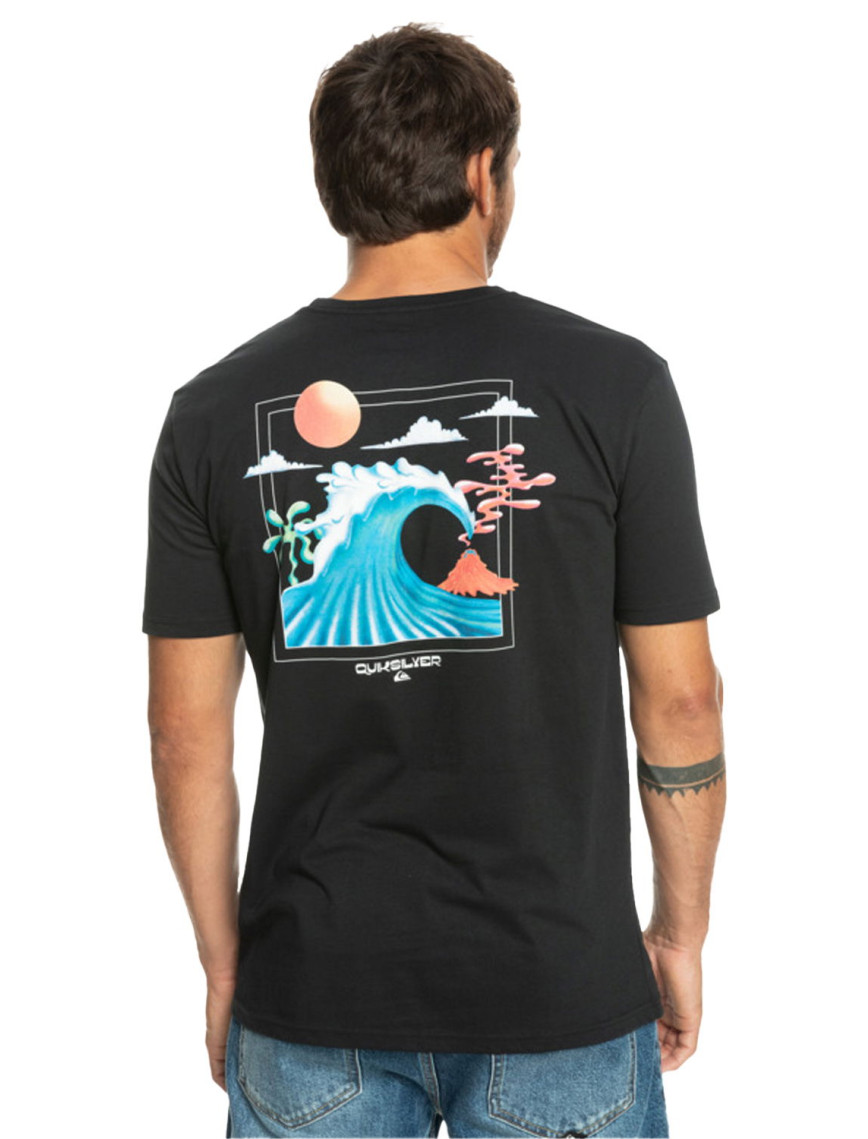 Quiksilver Oceanbed Erkek Siyah Tişört Quiksilver Oceanbed Erkek Siyah Tişört
