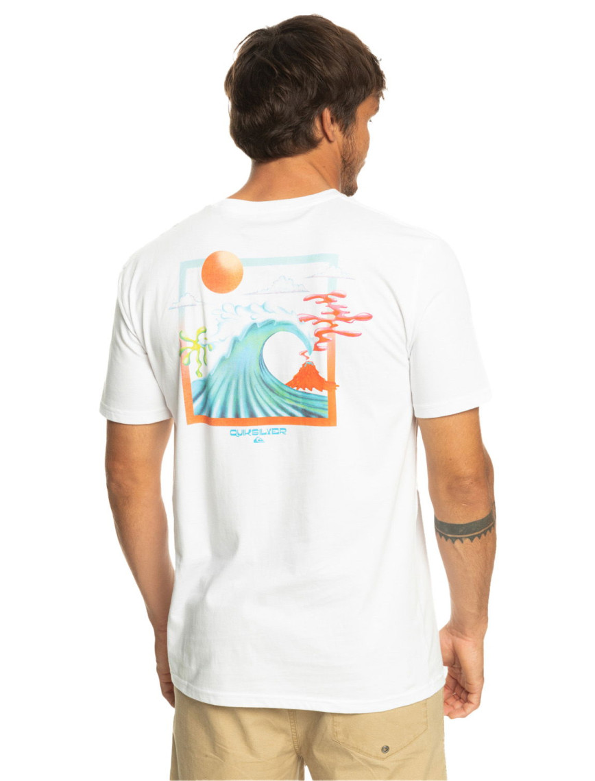 Quiksilver Oceanbed Erkek Renkli Tişört Quiksilver Oceanbed Erkek Renkli Tişört