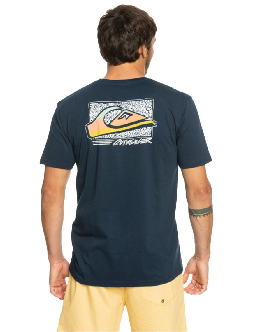 Quiksilver Retrofade Erkek Mavi Tişört Quiksilver Retrofade Erkek Mavi Tişört