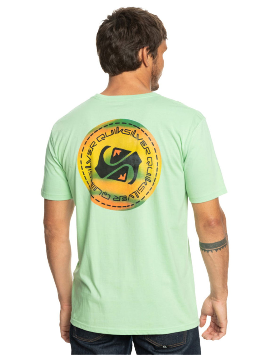 Quiksilver Colourflow Erkek Yeşil Tişört Quiksilver Colourflow Erkek Yeşil Tişört