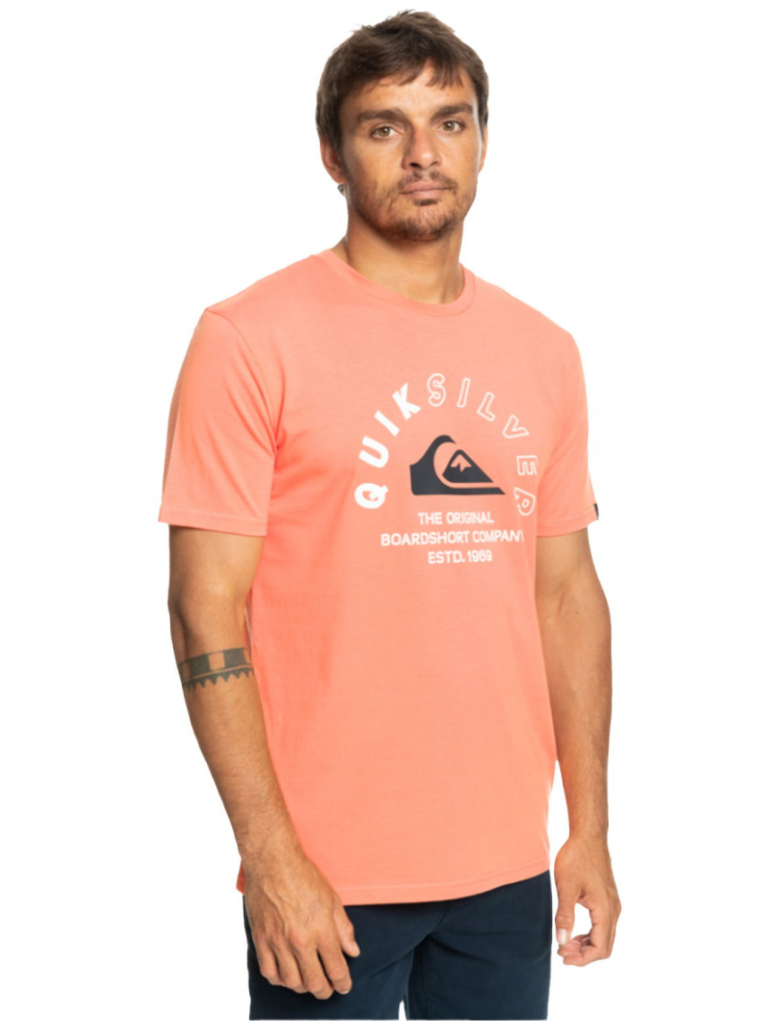 Quiksilver Mixedsignals Erkek Turuncu Tişört