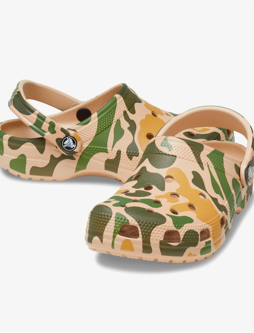Crocs Classic Printed Camo Erkek Haki Terlik Crocs Classic Printed Camo Erkek Haki Terlik