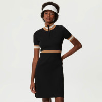Lacoste Kadın Flare Fit Kısa Kollu Dik Yaka Siyah Elbise Lacoste Kadın Flare Fit Kısa Kollu Dik Yaka Siyah Elbise