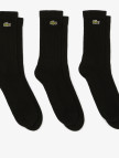 Lacoste Unisex 3'lü Siyah Çorap Lacoste Unisex 3'lü Siyah Çorap