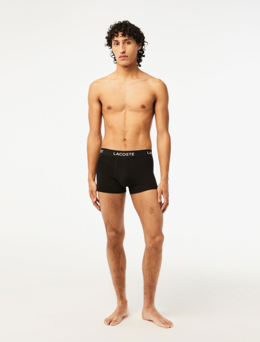 Lacoste Active Erkek 5'li Siyah Boxer Lacoste Active Erkek 5'li Siyah Boxer