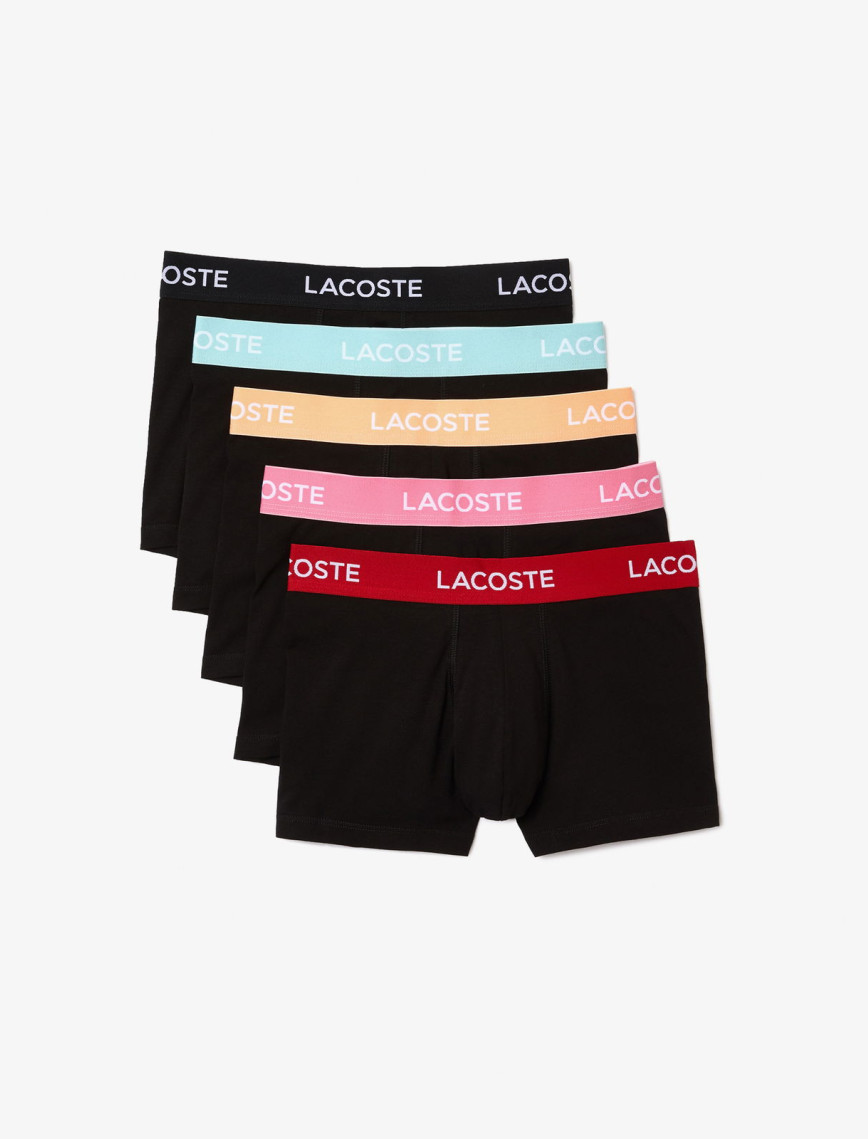 Lacoste Active Erkek 5'li Siyah Boxer Lacoste Active Erkek 5'li Siyah Boxer