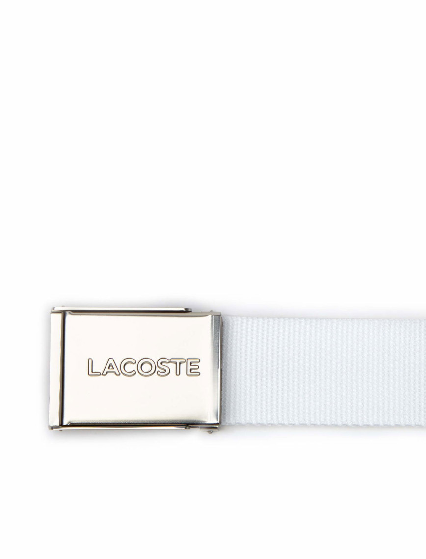 Lacoste L.12.12 Erkek Beyaz Kemer Lacoste L.12.12 Erkek Beyaz Kemer