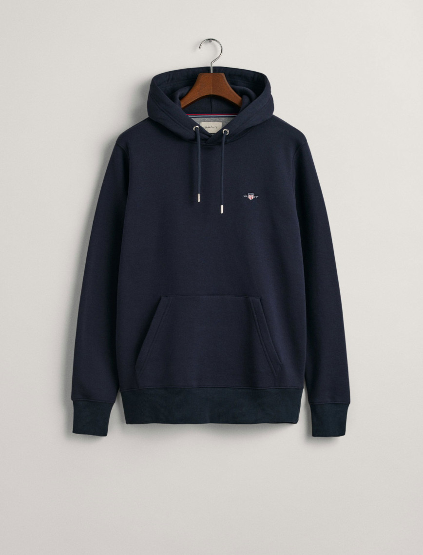 GANT Erkek Lacivert Regular Fit Kapüşonlu Sweatshirt GANT Erkek Lacivert Regular Fit Kapüşonlu Sweatshirt