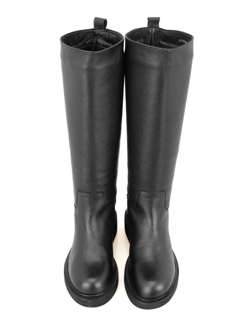 Kadın Siyah Deri Çizme Kadın Siyah Deri Çizme