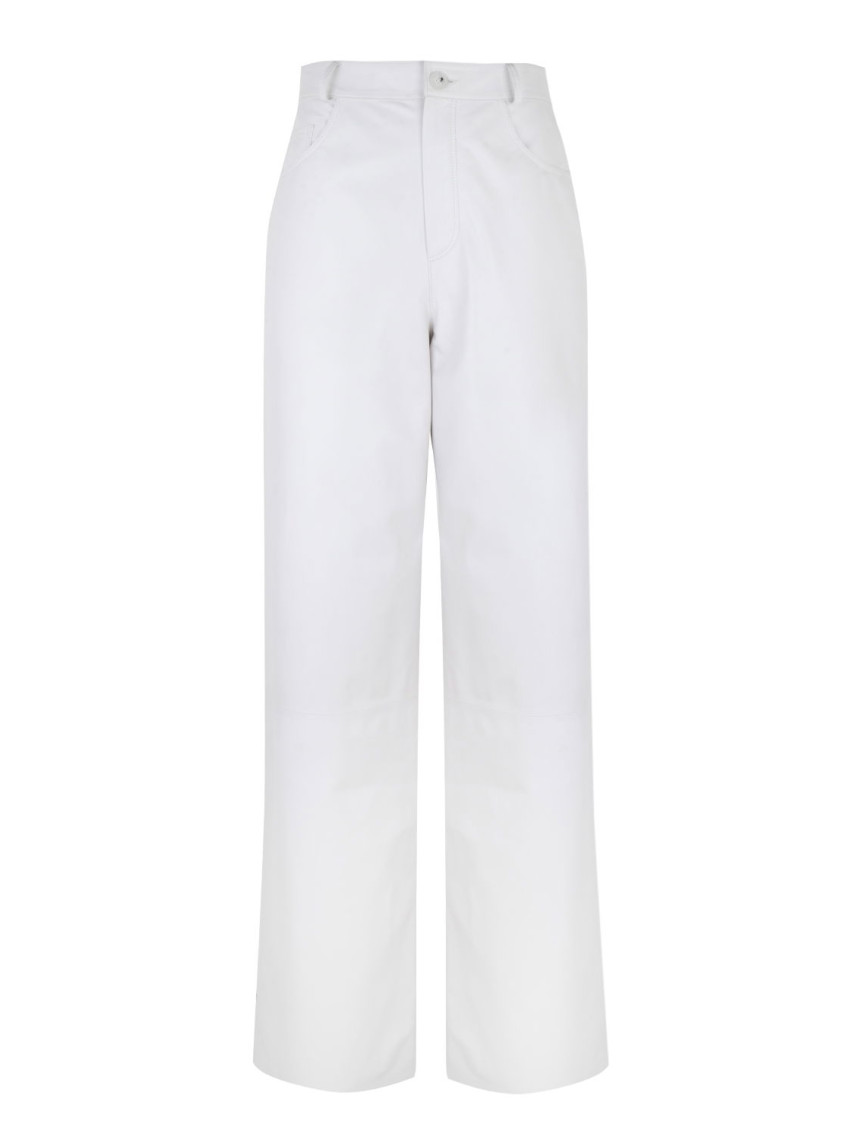 Zelinda Beyaz Kadın Deri Pantolon Zelinda Beyaz Kadın Deri Pantolon