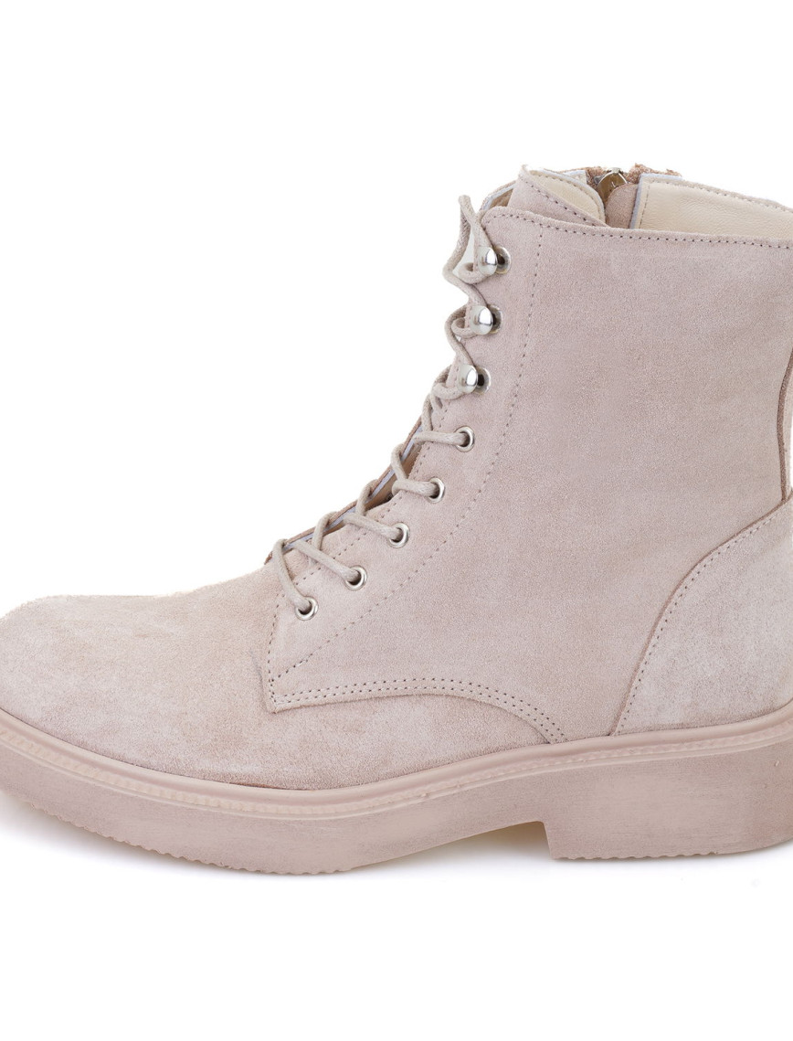 Kadın Bej Fermuarlı Deri Postal Bot Kadın Bej Fermuarlı Deri Postal Bot