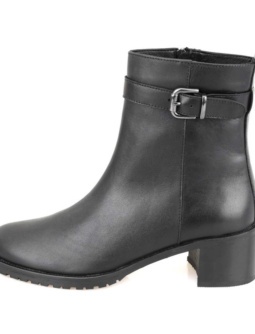 Cosa Siyah Kadın Fermuarlı Deri Bot Cosa Siyah Kadın Fermuarlı Deri Bot