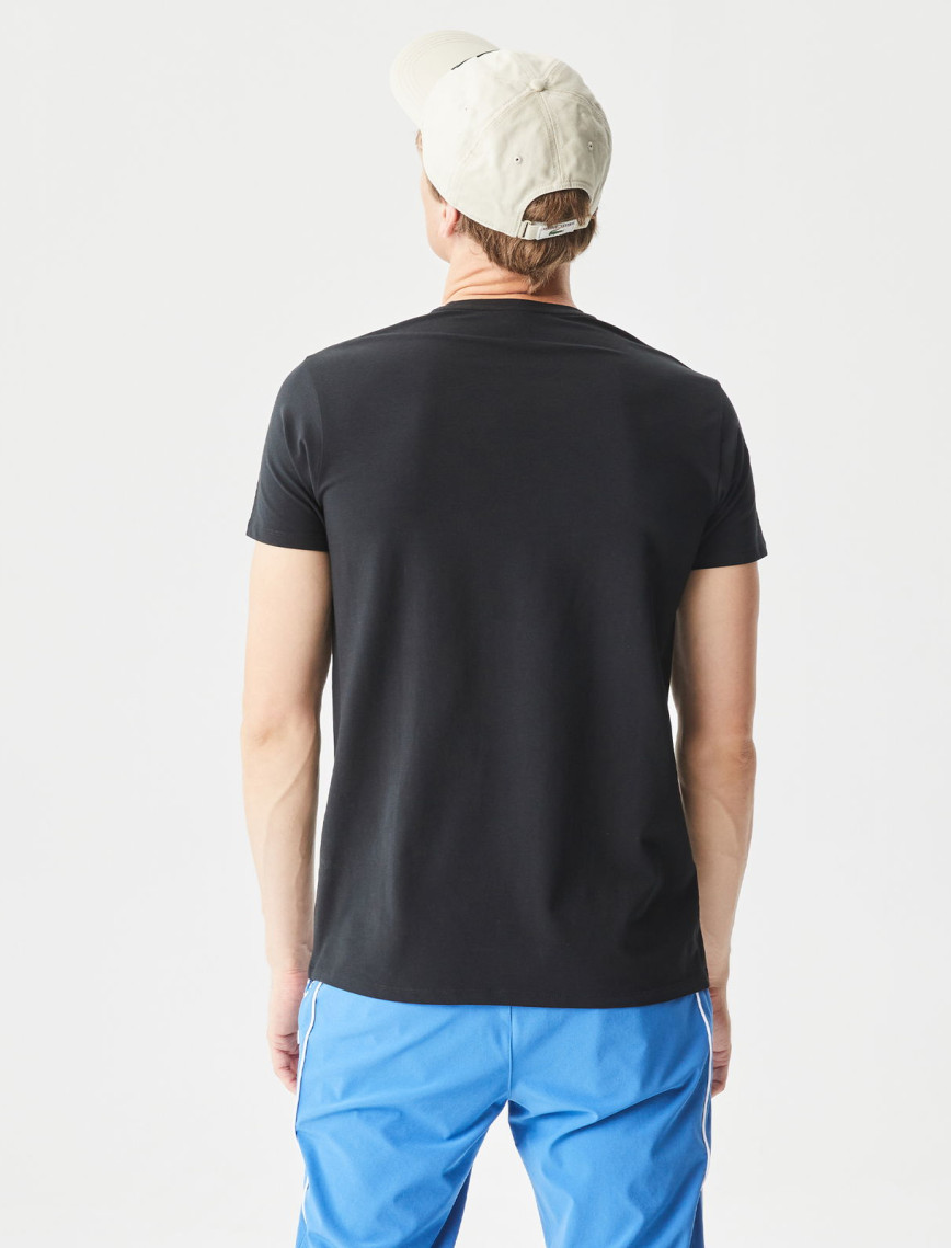 Lacoste Regular Fit Erkek Siyah T-Shirt Lacoste Regular Fit Erkek Siyah T-Shirt