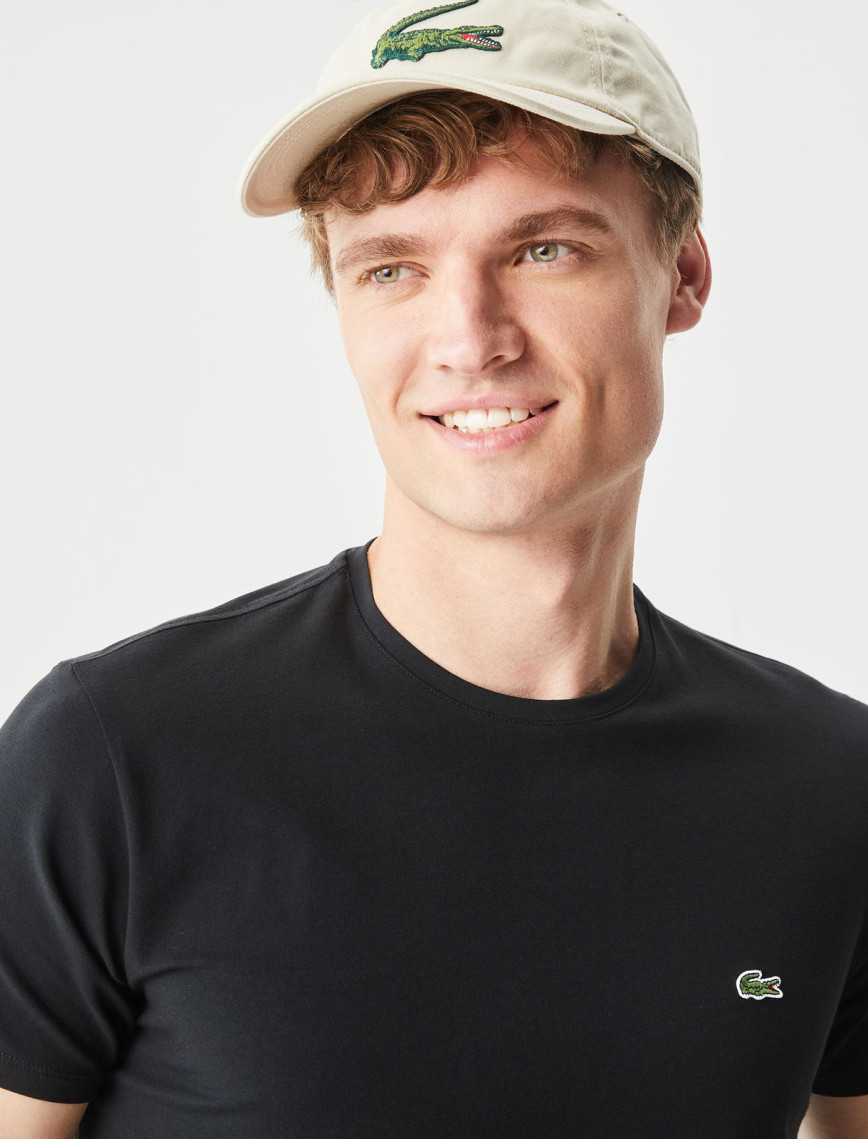 Lacoste Regular Fit Erkek Siyah T-Shirt Lacoste Regular Fit Erkek Siyah T-Shirt
