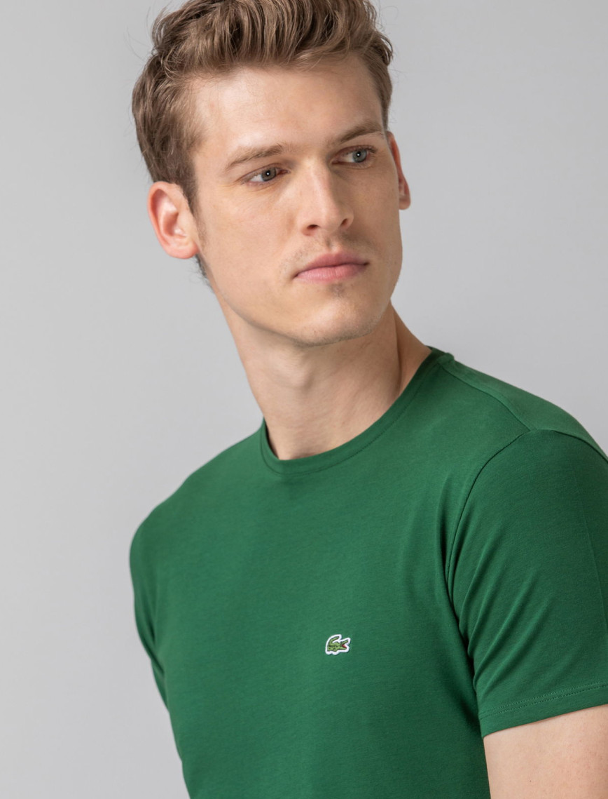Lacoste Slim Fit Erkek Yeşil T-Shirt Lacoste Slim Fit Erkek Yeşil T-Shirt