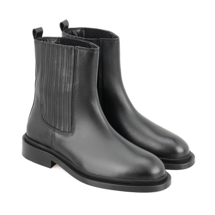 Luana Siyah Kadın Deri Bot