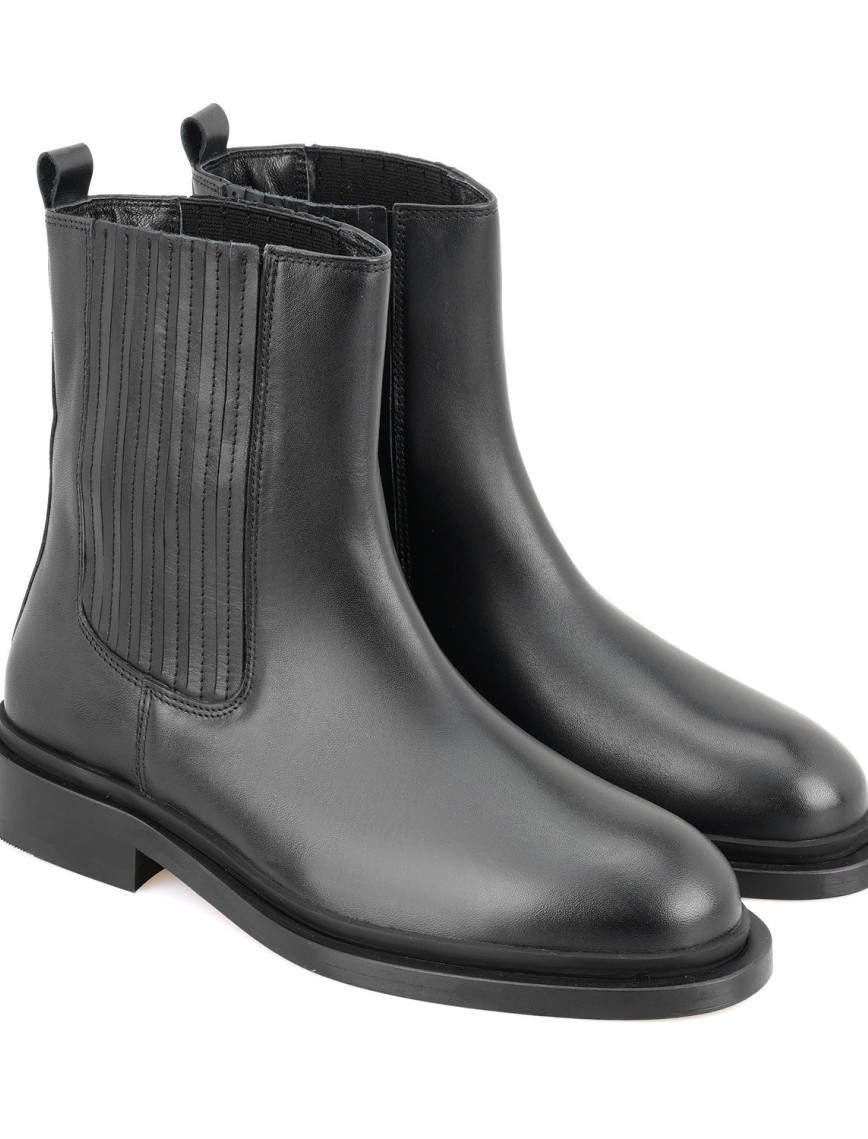 Luana Siyah Kadın Deri Bot Luana Siyah Kadın Deri Bot