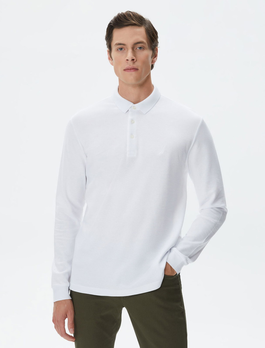 Nautica Erkek Lacivert Slim Fit Uzun Kollu Polo Nautica Erkek Lacivert Slim Fit Uzun Kollu Polo