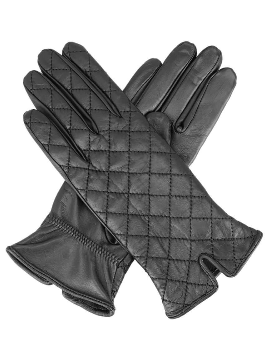 Haki Kadın Kapitone Deri Eldiven Haki Kadın Kapitone Deri Eldiven