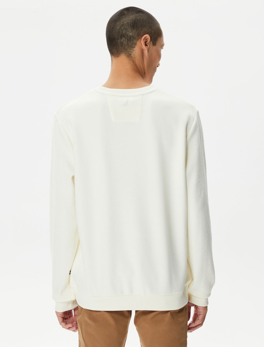 Nautica Erkek Beyaz Standart Fit Sweatshirt Nautica Erkek Beyaz Standart Fit Sweatshirt