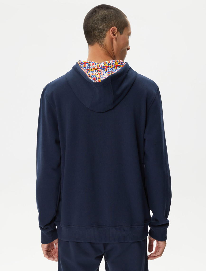 Nautica Erkek Lacivert Standart Fit Kapüşonlu Sweatshirt Nautica Erkek Lacivert Standart Fit Kapüşonlu Sweatshirt